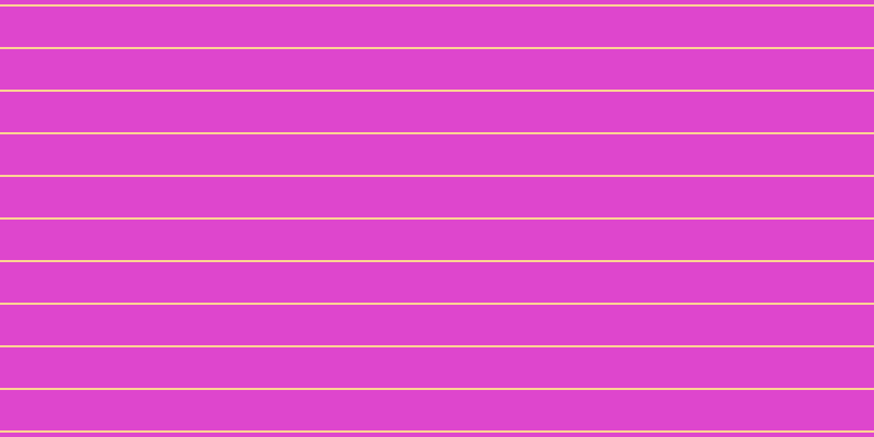 #de46cd, #fcd393 horizontal lines, two pixels wide, thirty-seven pixels apart