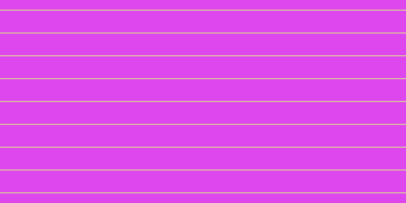 #de46ee, #dbd393 horizontal lines, two pixels wide, forty-three pixels apart