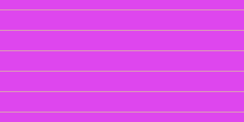 #de46ee, #dbd393 horizontal lines, two pixels wide, sixty-five pixels apart