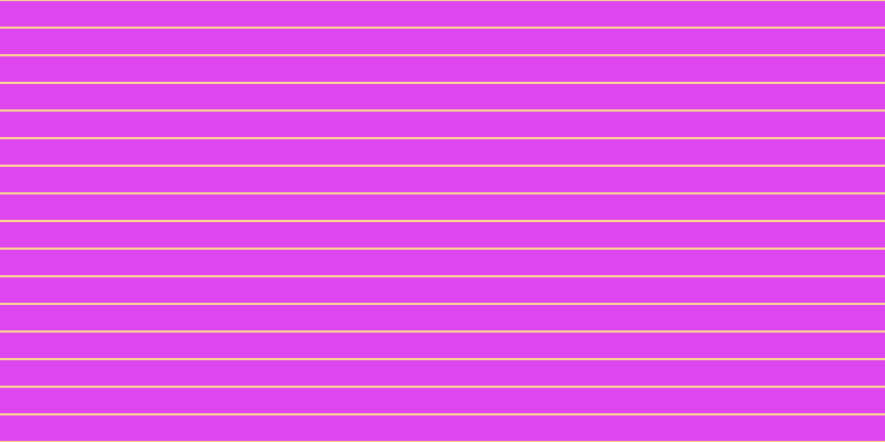 #de46ee, #fcd393 horizontal lines, two pixels wide, twenty-three pixels apart