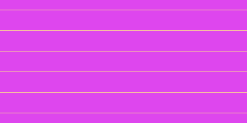 #de46ee, #fcd393 horizontal lines, two pixels wide, sixty-five pixels apart
