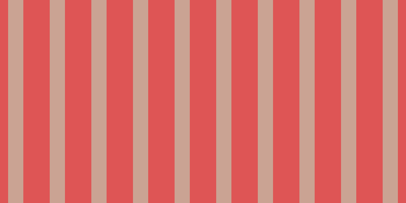 #de5555, #caa393 vertical lines, thirty pixels wide, fifty-two pixels apart