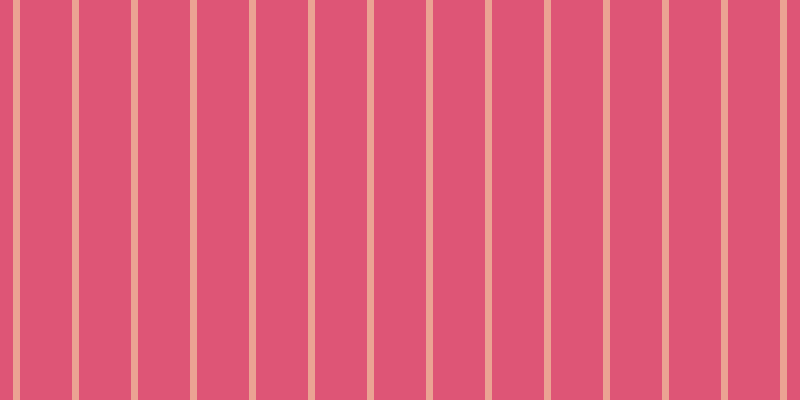 #de5576, #eba393 vertical lines, seven pixels wide, fifty-two pixels apart
