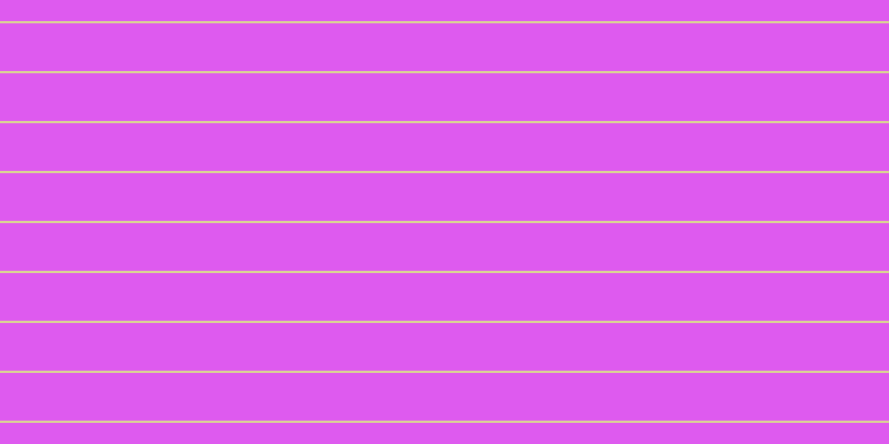 #de5aef, #dbd393 horizontal lines, two pixels wide, forty-three pixels apart