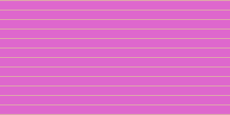 #de67cd, #dbd393 horizontal lines, two pixels wide, thirty-one pixels apart