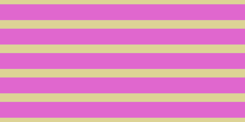 #de67cd, #dbd393 horizontal lines, twenty-eight pixels wide, fifty-two pixels apart