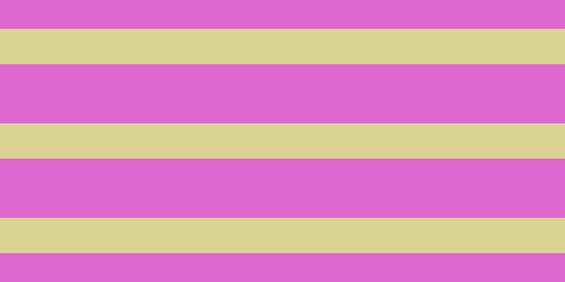 #de67cd, #dbd393 horizontal lines, fifty pixels wide, eighty-four pixels apart