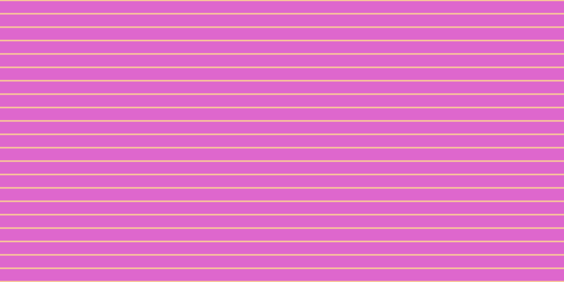 #de67cd, #fcd393 horizontal lines, two pixels wide, seventeen pixels apart