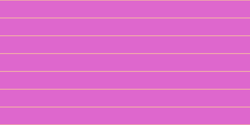 #de67cd, #fcd393 horizontal lines, two pixels wide, fifty-five pixels apart