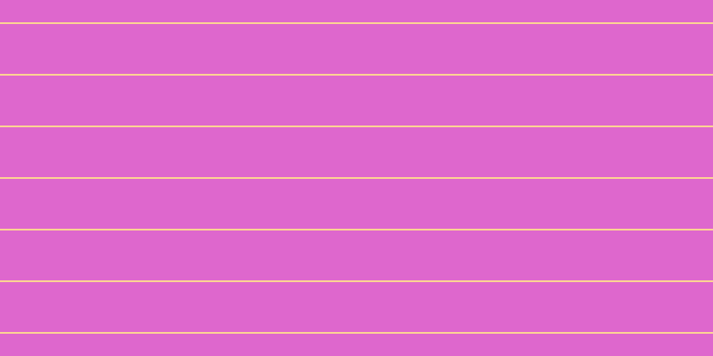 #de67cd, #fcd393 horizontal lines, two pixels wide, fifty-six pixels apart