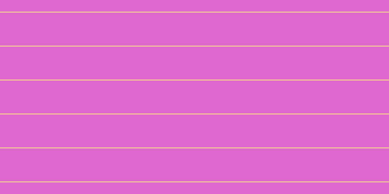 #de67cd, #fcd393 horizontal lines, two pixels wide, sixty-eight pixels apart