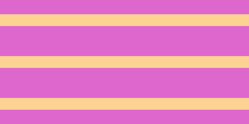 #de67cd, #fcd393 horizontal lines, thirty-eight pixels wide, ninety-seven pixels apart