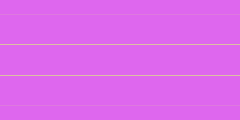 #de67ee, #dbd393 horizontal lines, two pixels wide, one hundred pixels apart