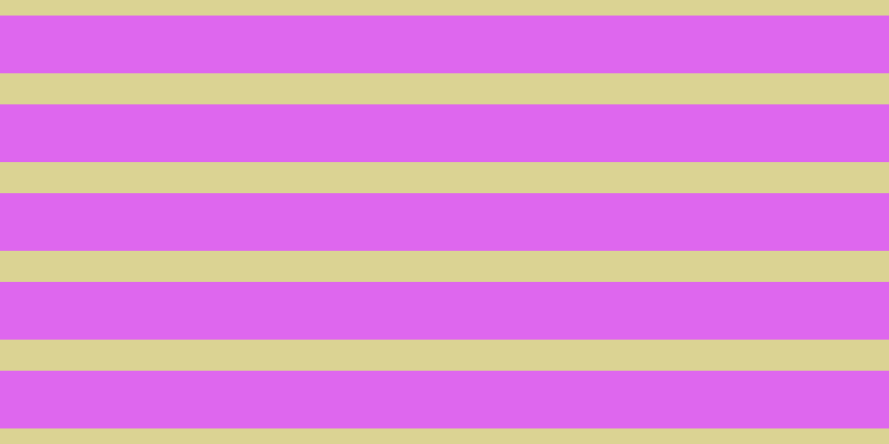 #de67ee, #dbd393 horizontal lines, twenty-eight pixels wide, fifty-two pixels apart