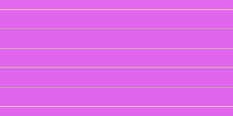 #de67ee, #dbd393 horizontal lines, two pixels wide, sixty-five pixels apart