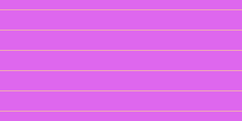 #de67ee, #fcd393 horizontal lines, two pixels wide, sixty-five pixels apart