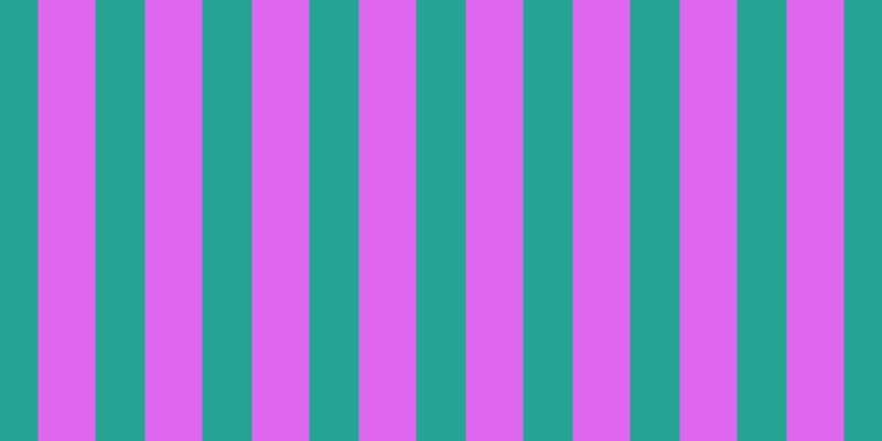 #de67ee, #25a393 vertical lines, forty-five pixels wide, fifty-two pixels apart