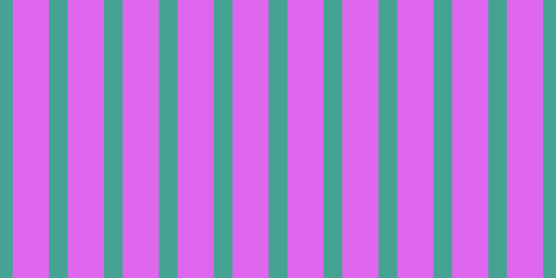 #de67ee, #46a393 vertical lines, twenty-seven pixels wide, fifty-two pixels apart