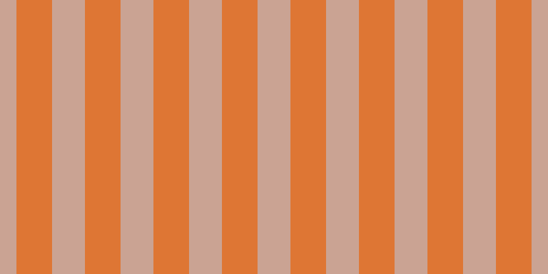 #de7634, #caa393 vertical lines, forty-eight pixels wide, fifty-two pixels apart