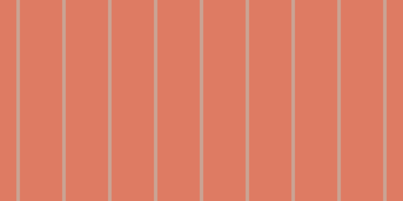 #de7b63, #caa393 vertical lines, seven pixels wide, eighty-four pixels apart