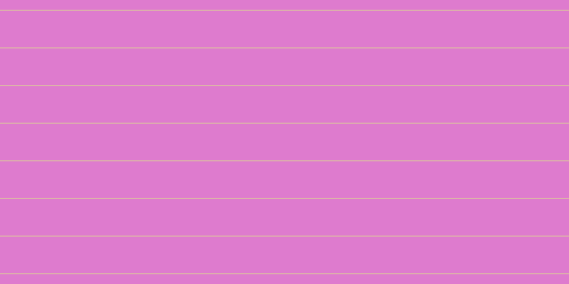 #de7bce, #dbd393 horizontal lines, one pixels wide, fifty-two pixels apart