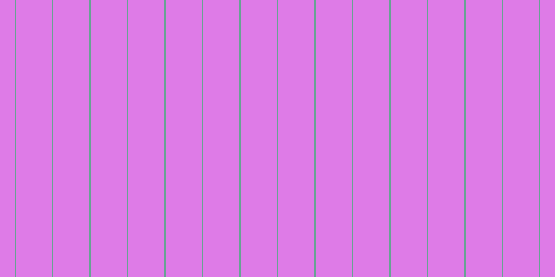 #de7be7, #67a393 vertical lines, two pixels wide, fifty-two pixels apart