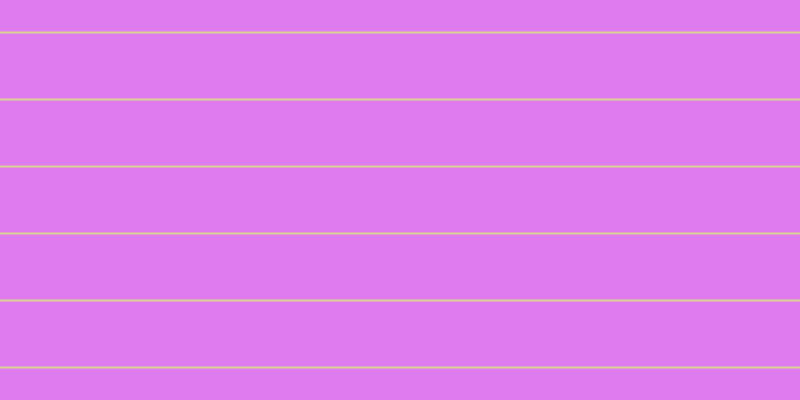 #de7bef, #dbd393 horizontal lines, two pixels wide, sixty-five pixels apart