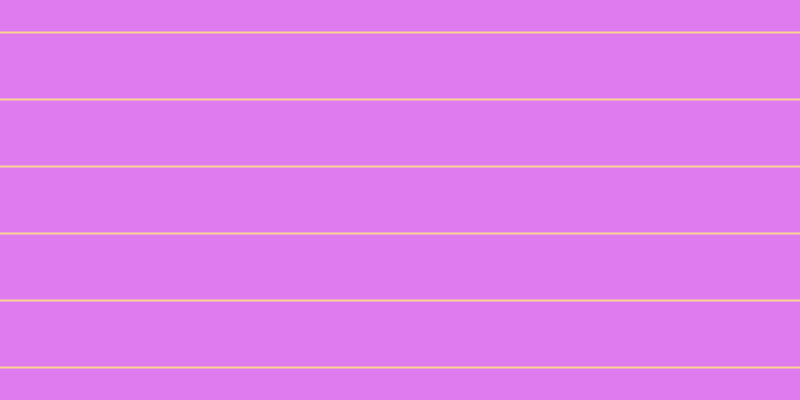 #de7bef, #fcd393 horizontal lines, two pixels wide, sixty-five pixels apart