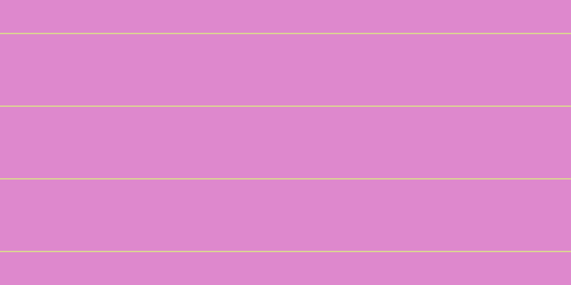 #de88cd, #dbd393 horizontal lines, two pixels wide, one hundred pixels apart