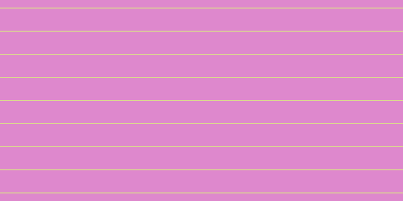 #de88cd, #dbd393 horizontal lines, two pixels wide, forty-four pixels apart