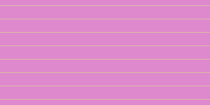 #de88cd, #dbd393 horizontal lines, two pixels wide, forty-nine pixels apart