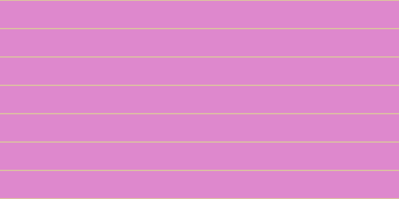 #de88cd, #dbd393 horizontal lines, two pixels wide, fifty-five pixels apart