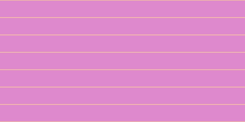 #de88cd, #fcd393 horizontal lines, two pixels wide, fifty-five pixels apart