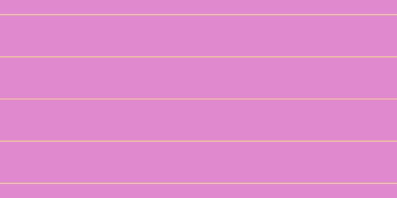#de88cd, #fcd393 horizontal lines, two pixels wide, eighty-three pixels apart