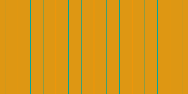 #de9713, #04a393 vertical lines, two pixels wide, fifty-two pixels apart