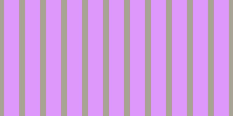 #de97fa, #a9a393 vertical lines, twenty pixels wide, fifty-two pixels apart