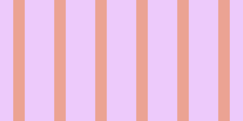 #de97fa (50%), #eba393 vertical lines, thirty-eight pixels wide, ninety-seven pixels apart