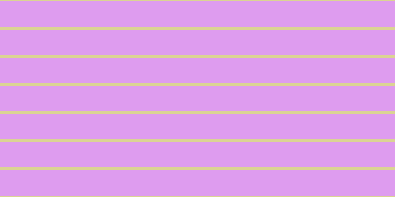 #de9cef, #dbd393 horizontal lines, five pixels wide, fifty-two pixels apart