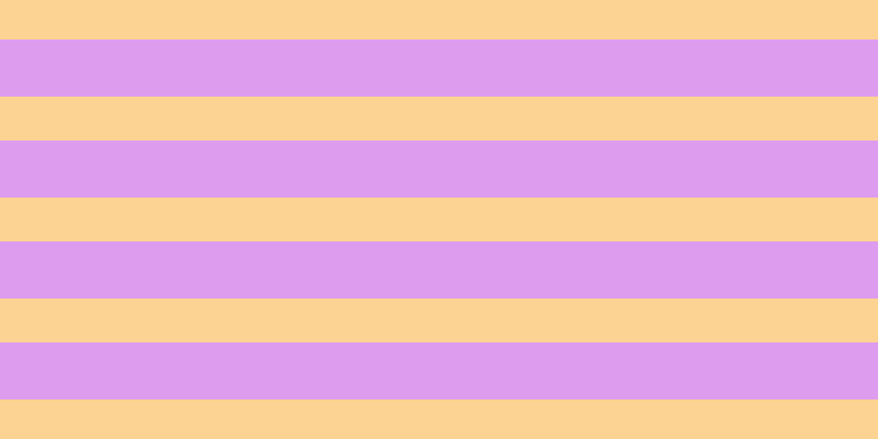#de9cef, #fcd393 horizontal lines, forty pixels wide, fifty-two pixels apart
