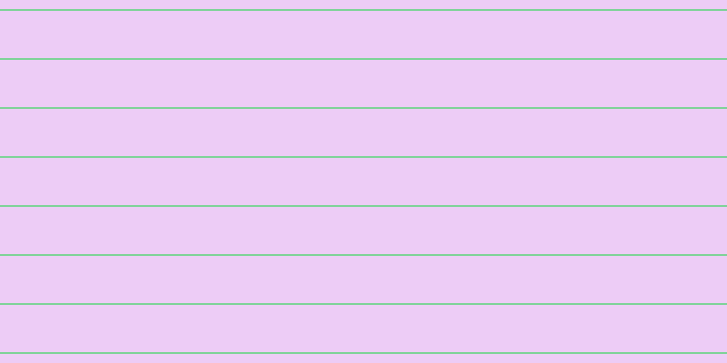 #de9cf0 (50%), #78d393 horizontal lines, two pixels wide, fifty-two pixels apart