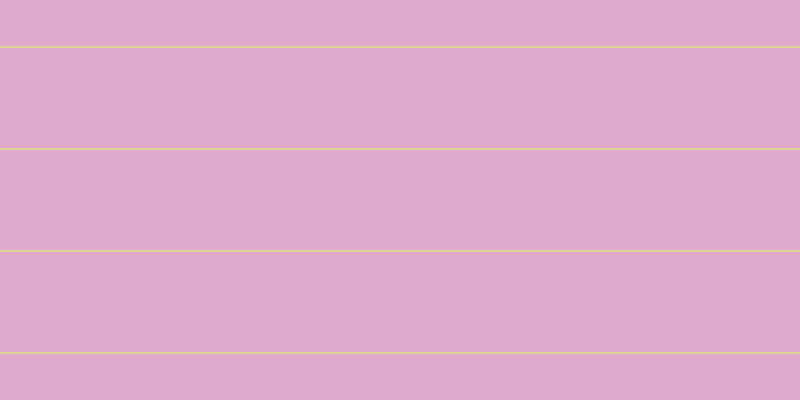 #dea9cd, #dbd393 horizontal lines, two pixels wide, one hundred pixels apart