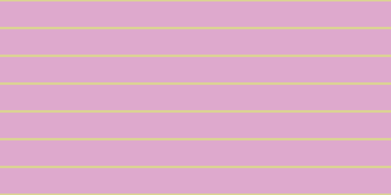 #dea9cd, #dbd393 horizontal lines, five pixels wide, fifty-two pixels apart