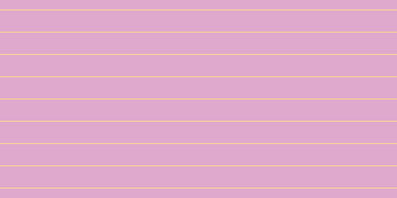 #dea9cd, #fcd393 horizontal lines, two pixels wide, forty-three pixels apart