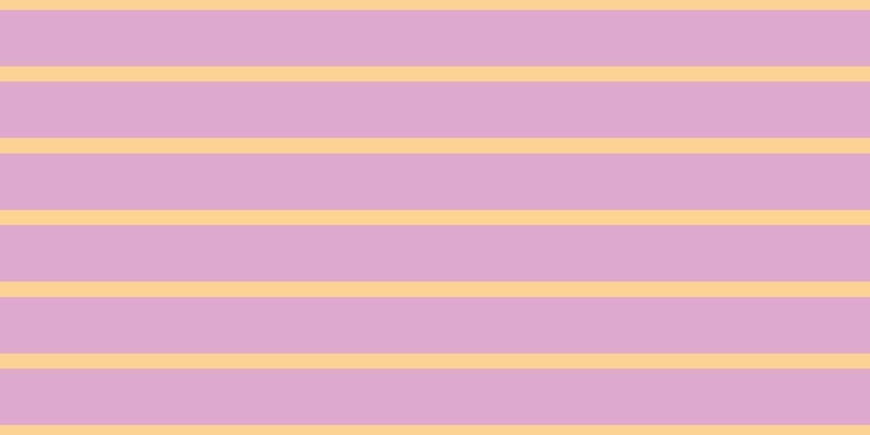 #dea9cd, #fcd393 horizontal lines, fourteen pixels wide, fifty-two pixels apart