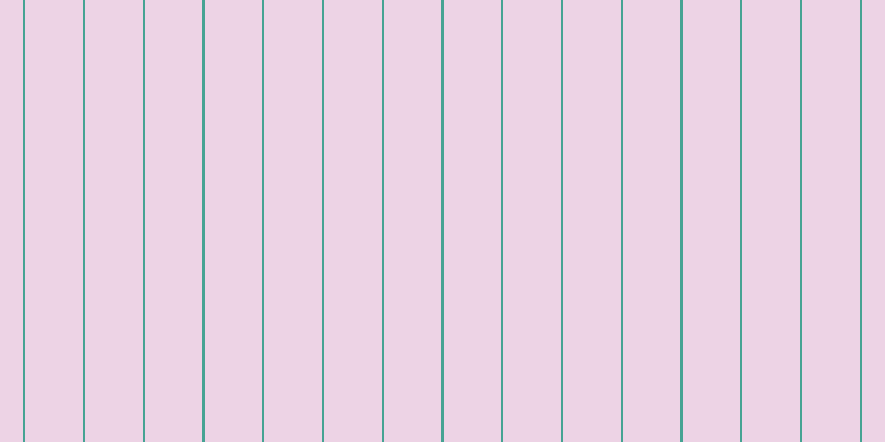 #dea9cd (50%), #46a393 vertical lines, two pixels wide, fifty-two pixels apart