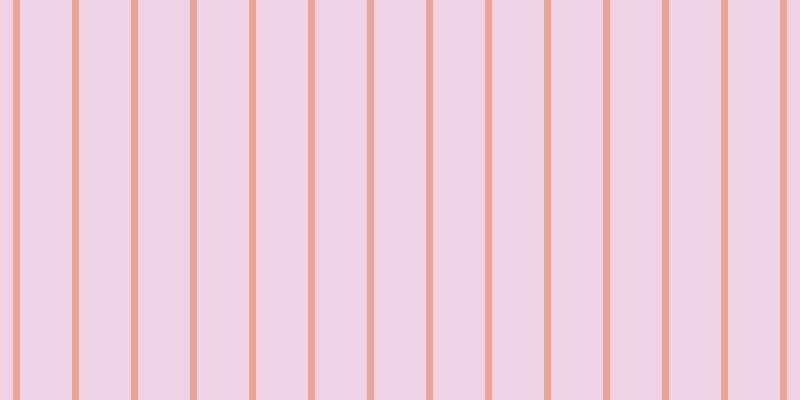 #dea9cd (50%), #eba393 vertical lines, seven pixels wide, fifty-two pixels apart