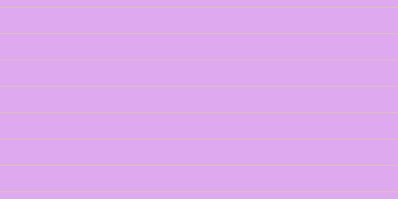 #dea9ee, #dbd393 horizontal lines, one pixels wide, fifty-two pixels apart