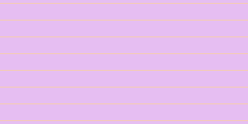#dea9ee (75%), #fcd393 horizontal lines, two pixels wide, fifty-two pixels apart