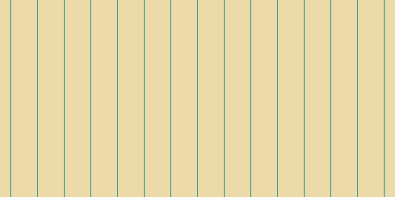 #deb855 (50%), #46a393 vertical lines, two pixels wide, fifty-two pixels apart