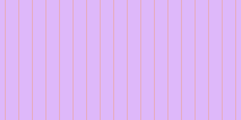 #deb8fa, #eba393 vertical lines, two pixels wide, forty-three pixels apart